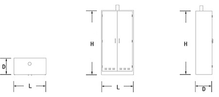 Laboratory Storage Cabinet with Exhaust Vent