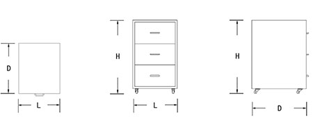 Laboratory Mobile Base Cabinet