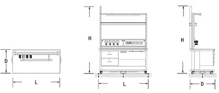 C-Frame Laboratory Workbench