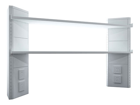 Reagent Rack with Triangular Service Column (Single-Sided)