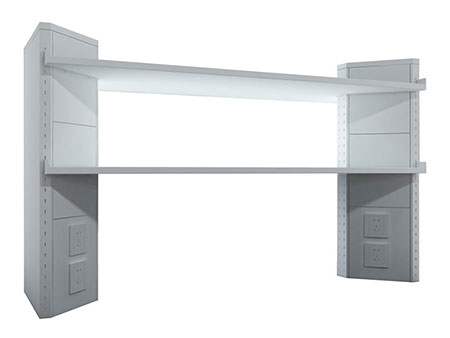 Reagent Rack with Triangular Service Column (Double Side)